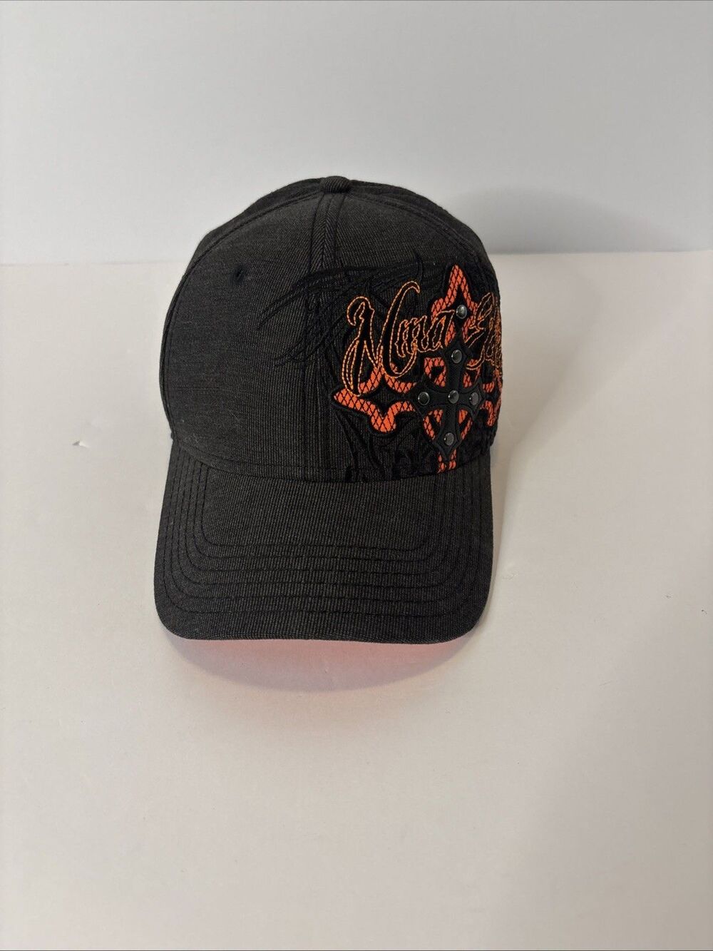 MMA Elite Hat Adult Black Embroidered Cross Baseball Cap Fitted Sports One Size